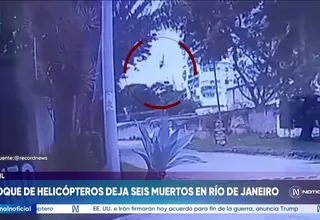 Choque de dos helicopteros en Rio de Janeiro deja seis muertos