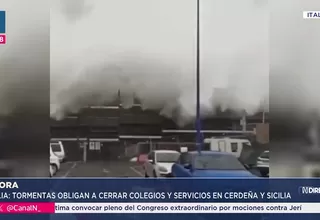 Ciclón Harry golpea Sicilia y Cerdeña con alerta roja activa