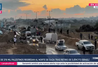 Cientos de palestinos regresan al norte de Gaza