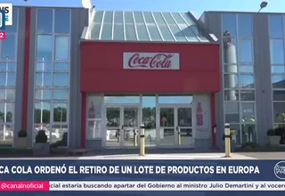 Coca Cola ordenó el retiro de un lote de productos en Europa