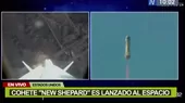 Cohete tripulado New Shepard despegó con éxito al espacio  - Noticias de confinamiento