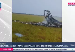 Colombia: Accidente de helicóptero de las FF. AA. dejó 8 muertos