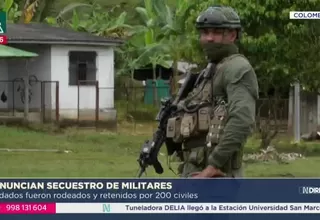 Colombia: Denuncian secuestro de militares por parte de civiles