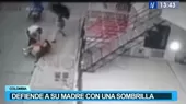Colombia: Niño defendió a su madre golpeando con una sombrilla a un asaltante - Noticias de nino