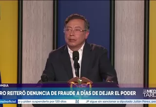 Colombia: Petro reitera denuncia de fraude a días de dejar poder
