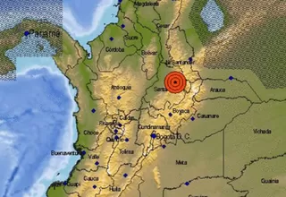 Colombia: se registró fuerte sismo de 5,8 grados