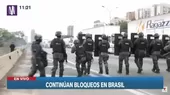 Continúan bloqueos en Brasil tras triunfo de Lula da Silva - Noticias de brasil