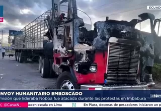 Convoy humanitario liderado por Noboa fue emboscado en Ecuador