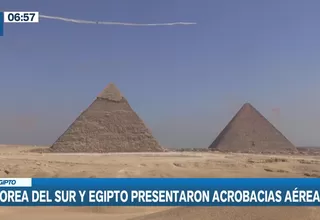 Corea del Sur y Egipto presentaron acrobacias aéreas