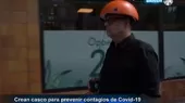 Suecia: Hombre crea un casco para prevenir contagios de COVID-19 - Noticias de suecia