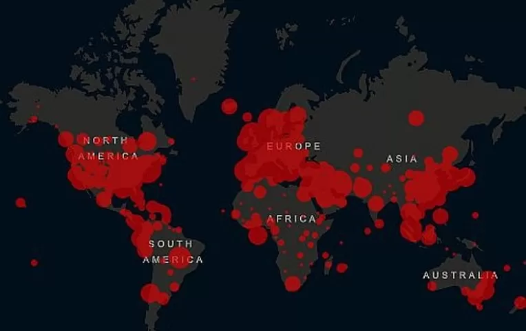 Mapa interactivo del COVID-19: 76 420 muertos y 1 363 365 ...