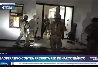 Costa Rica: megaoperativo con 97 allanamientos contra red de narcotráfico