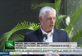 Cuba: Miguel Díaz-Canel rechaza posible agresión militar de EE.UU