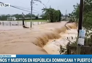 Daños y muertos en República Dominicana y Puerto Rico