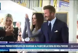 David Beckham: Primer futbolista en recibir una estrella en el Paseo de la Fama de Hollywood
