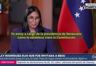 Delcy Rodríguez afirma que fue invitada a visitar Estados Unidos