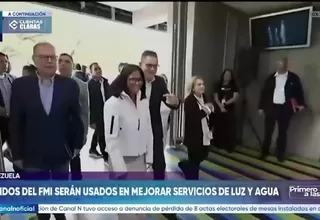 Delcy Rodríguez informa que fondos del FMI se destinarán a luz y agua