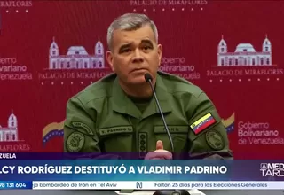 Delcy Rodríguez destituye a Padrino como ministro de Defensa