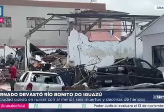 Devastador tornado destruyó ciudad en Brasil y dejó seis muertos