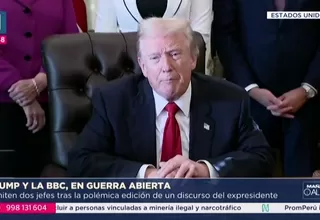 Donald Trump acusa a la BBC de manipular discurso del Capitolio