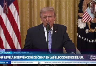 Donald Trump acusa a China de injerencia y filtración de datos