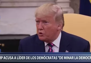 Donald Trump acusó a jefa demócrata de minar la democracia de EE. UU. con juicio político