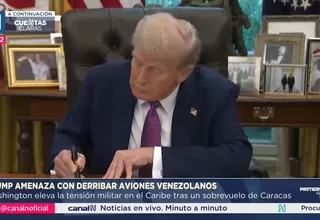 Donald Trump amenaza con derribar aviones venezolanos