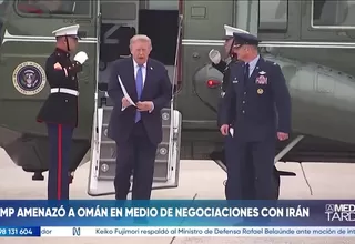 Donald Trump amenazó a Omán en medio de negociaciones con Irán