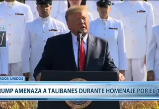 Donald Trump amenazó a los talibanes durante el 18 aniversario del 11S