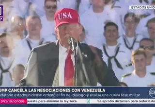 Donald Trump cancela las negociaciones con Venezuela