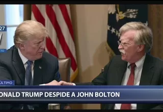 Donald Trump despidió a su asesor de Seguridad Nacional, John Bolton