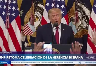 Donald Trump encabezó acto del Mes de la Herencia Hispana en la Casa Blanca
