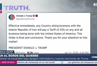 Donald Trump impondrá arancel de 25 % a países que comercien con Irán