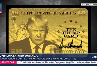 Donald Trump lanza visa dorada por 5 millones de dólares