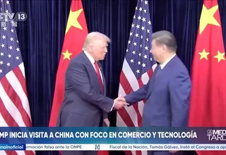 Donald Trump llegó a Pekín para asistir a cumbre con Xi Jinping