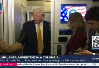 Donald Trump no descarta intervención militar en Colombia