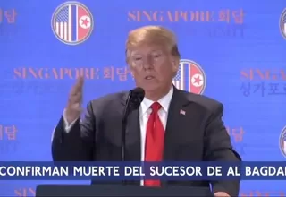 Trump: "Primer sucesor de Abu Bakr al Bagdadi ha sido eliminado por tropas estadounidenses"