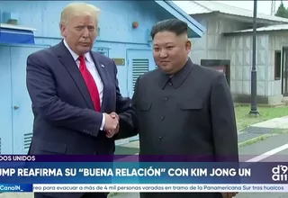 Donald Trump reafirma buena relación con líder de Corea del Norte