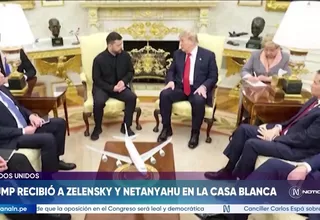 Donald Trump recibió a Zelensky y Netanyahu en la Casa Blanca