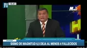 Ecuador: Conductores de TV intentaron mantener la calma durante sismo - Noticias de comunidades