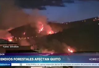 Ecuador: nueve incendios forestales fueron reportados en Quito