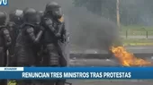 Ecuador: Renuncian tres ministros tras protestas - Noticias de pirotecnicos