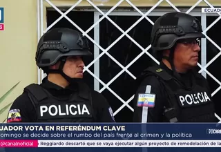 Ecuador vota en referéndum clave frente al crimen