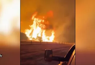 EE. UU.: miles en alerta ante avance de incendio forestal