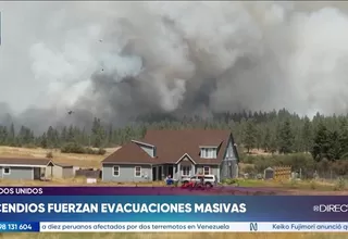 EE. UU.: miles de evacuados por incendios forestales