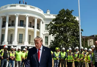 EE. UU.: Trump muestra avances en las obras de la Casa Blanca