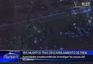 EE.UU.: seis muertos al descarrilarse un tren en Filadelfia