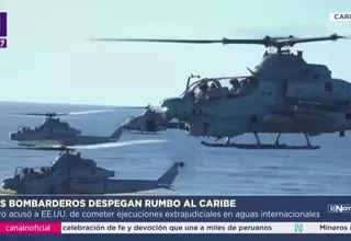 EE.UU. despliega bombarde­ros y buques en el Caribe
