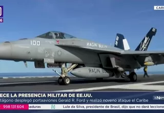 EE.UU. despliega portaaviones en el Caribe contra el narcotráfico