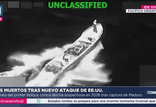 EE.UU. destruye lancha en el Pacífico y deja dos muertos en operativo antidrogas